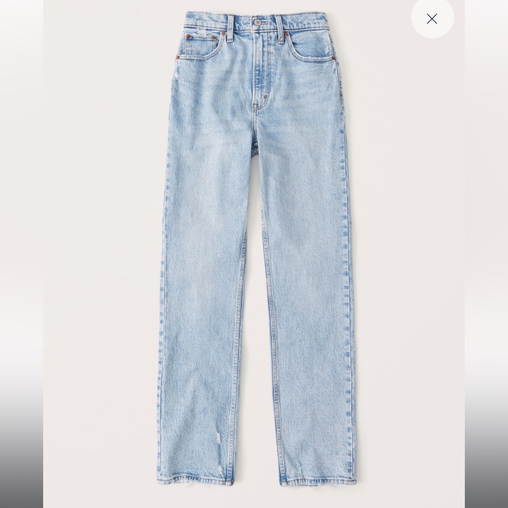 Abercrombie & Fitch 90s ultra high rise straight jeans